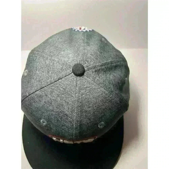 Mitchell & Ness Brooklyn Nets 9FIFTY Snapback Hat Gray Adjustable Unisex - Picture 5 of 11